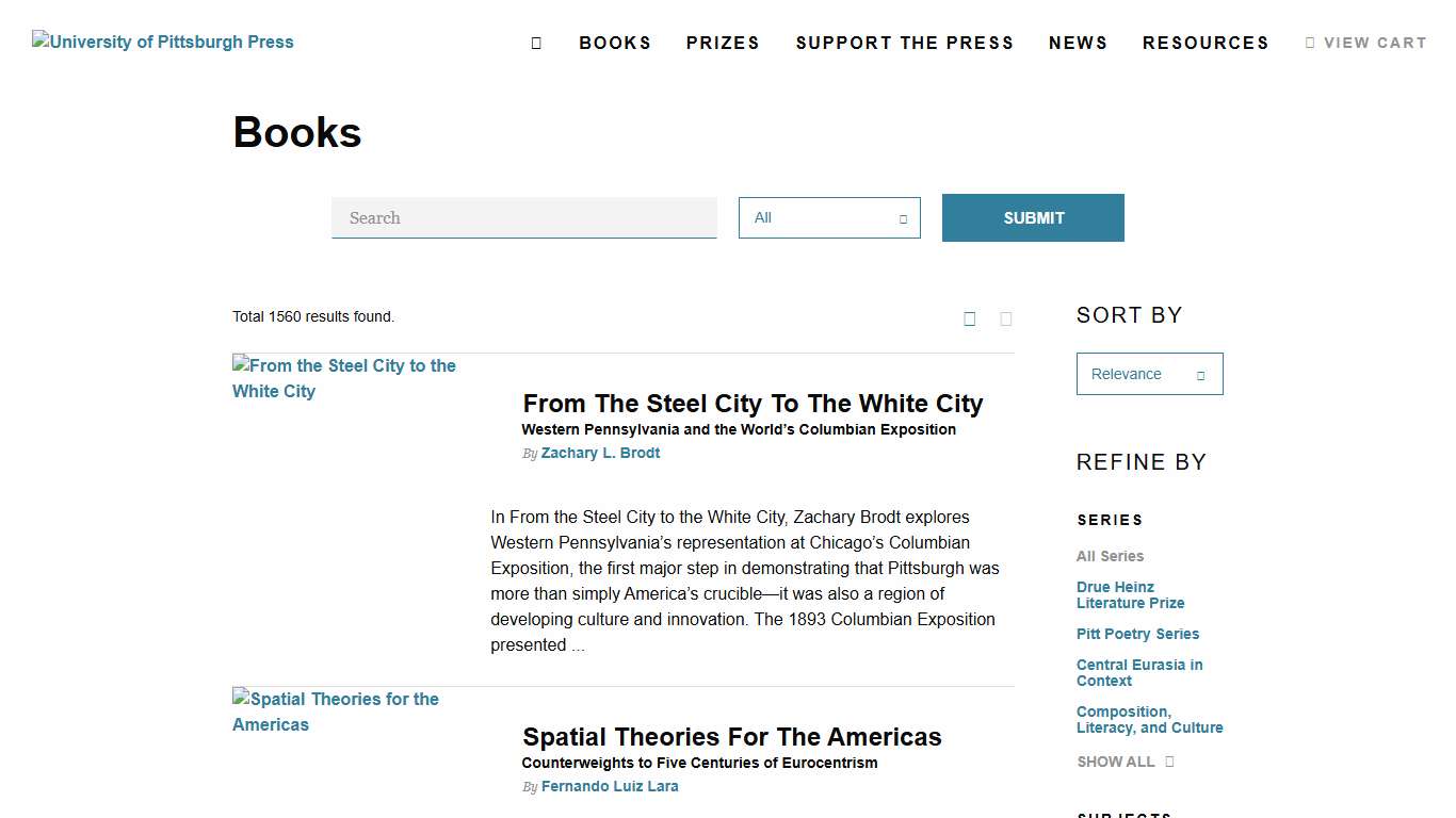 Books Archive - Page 8 of 104 - University of Pittsburgh Press